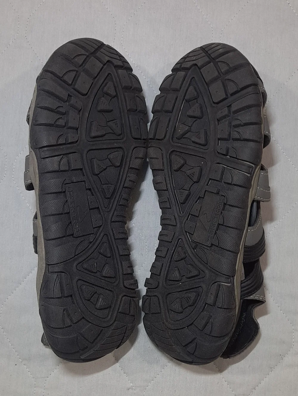 Men's Gray/Black/Blue Athletic Sandals - Synthetic Upper Size 11 Ozark Trail